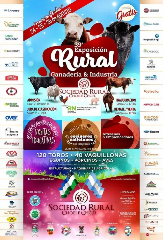 39° Expo Rural en Choele Choel: a una semana, ultiman detalles