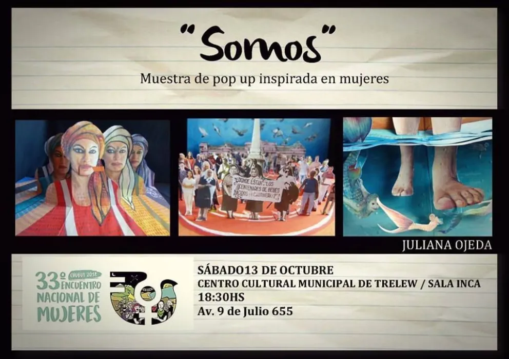 La artista Juliana Ojeda lleva "Somos" a Trelew