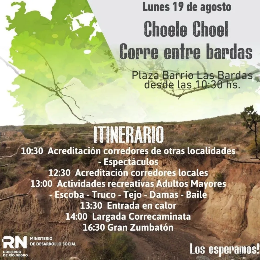 Choele Choel corre entre bardas