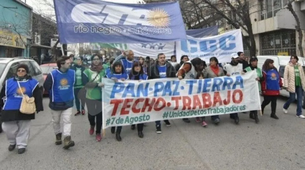 La CTA resolvió movilizarse en Río Negro la próxima semana