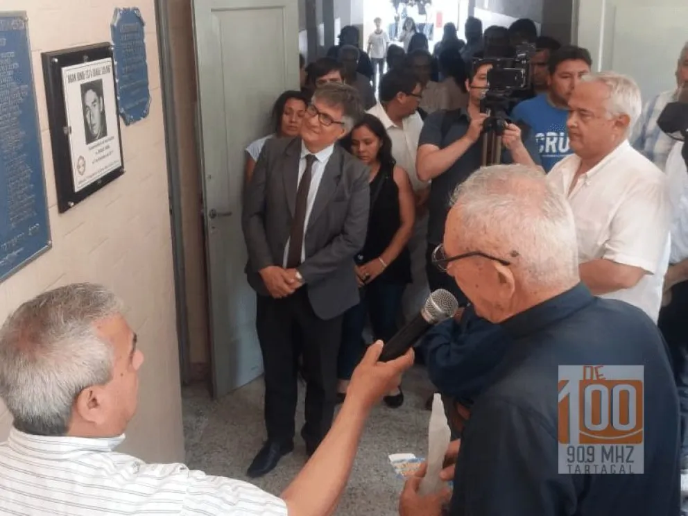 8 años sin Daniel Solano: reconocimiento en la escuela que estudió y celebración en el Acampe