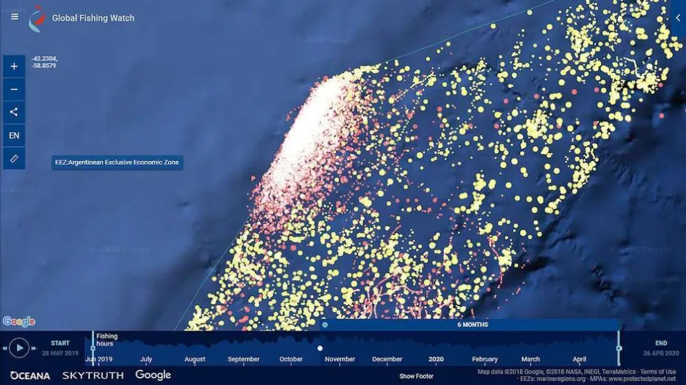 En época de pandemia florece la pesca ilegal en el mar argentino