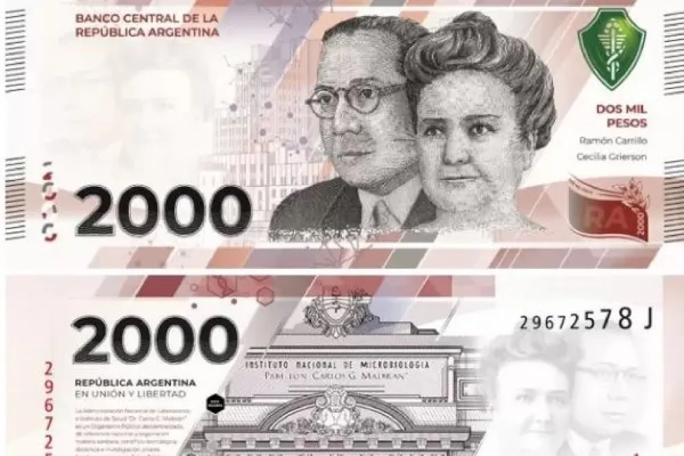 Se adelantan los tiempos: cuándo comenzará a circular el billete de 2.000 pesos