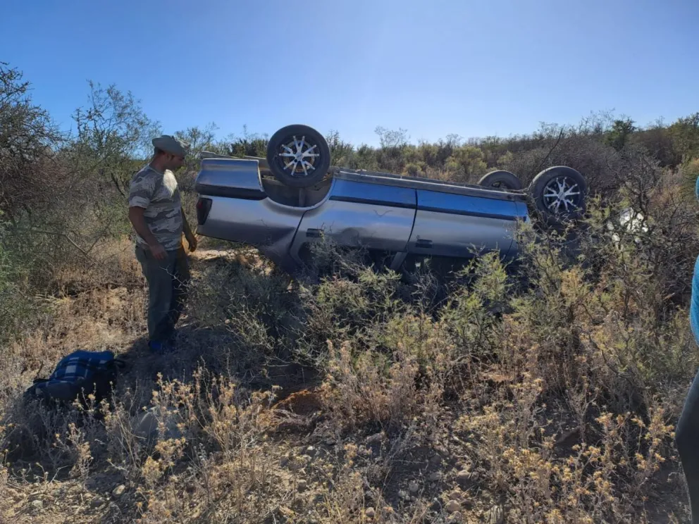 Despiste seguido de vuelco en cercanías a Darwin
