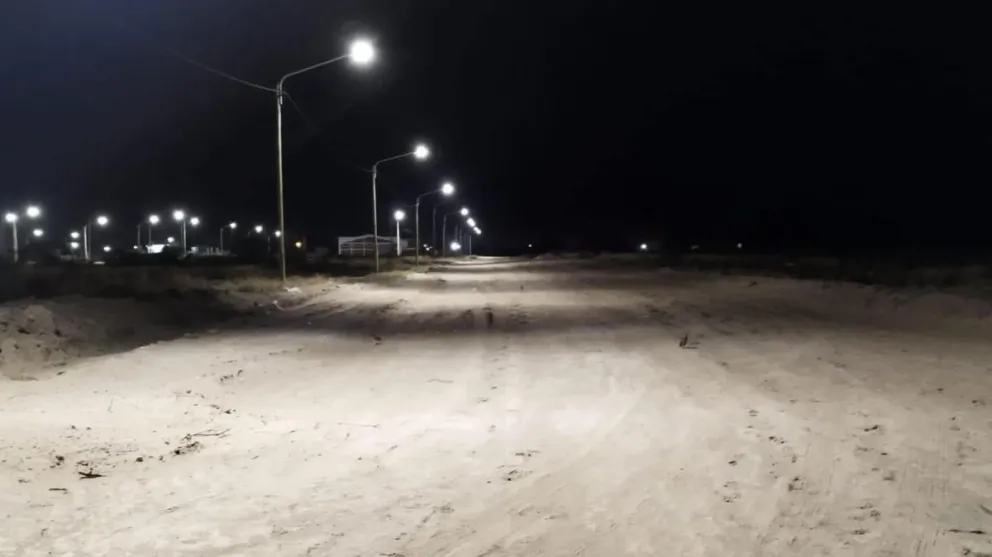 San Antonio Oeste: finalizó la obra de Suelo Urbano en el barrio Mi Bandera