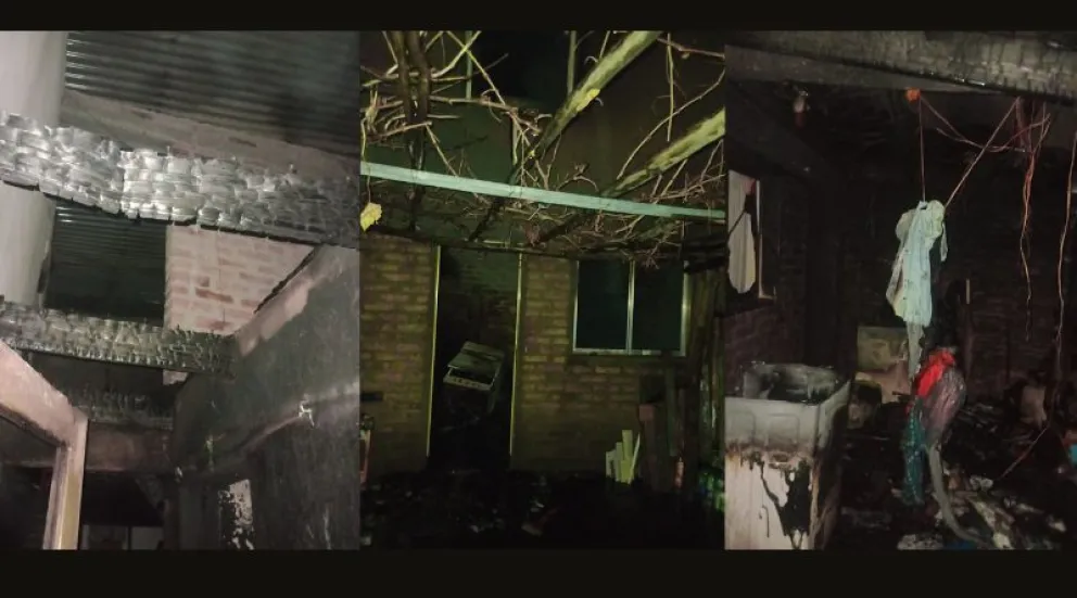 Incendio de una vivienda en Pomona