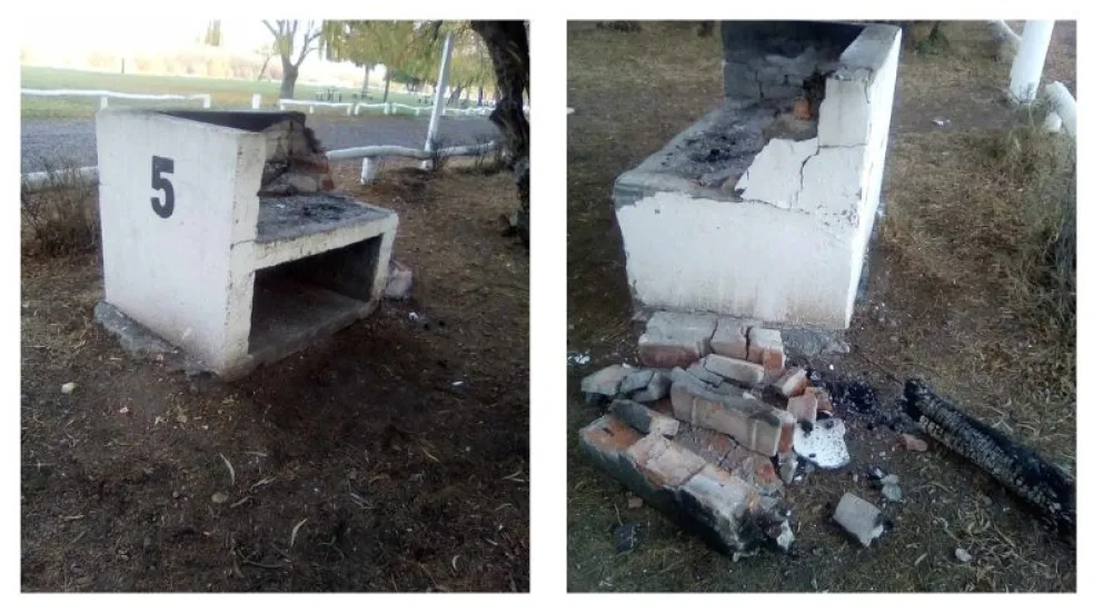 Actos vandálicos en la Isla 92