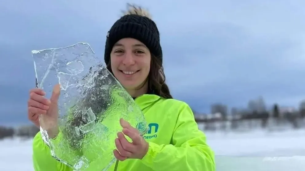 Ailen Lascano Micaz nadará una milla en Bariloche