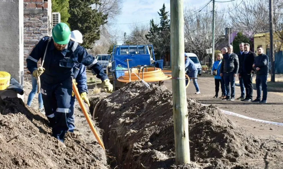 Río Colorado: avanza la ampliación de la red de gas de Buena Parada