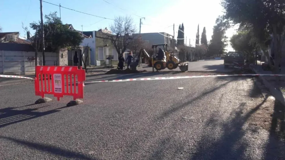 Calles cortadas en Choele Choel por refacciones