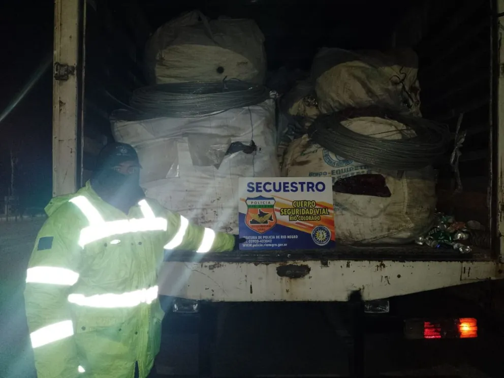 Secuestraron 1500 kg de cobre en Río Colorado