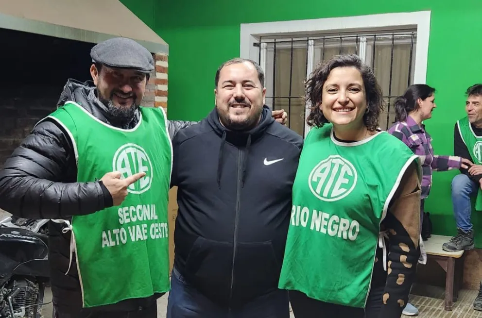 Vicente es nuevamente secretario general de ATE Río Negro