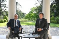 Javier Milei se reunió con Alberto Fernández en la Quinta de Olivos