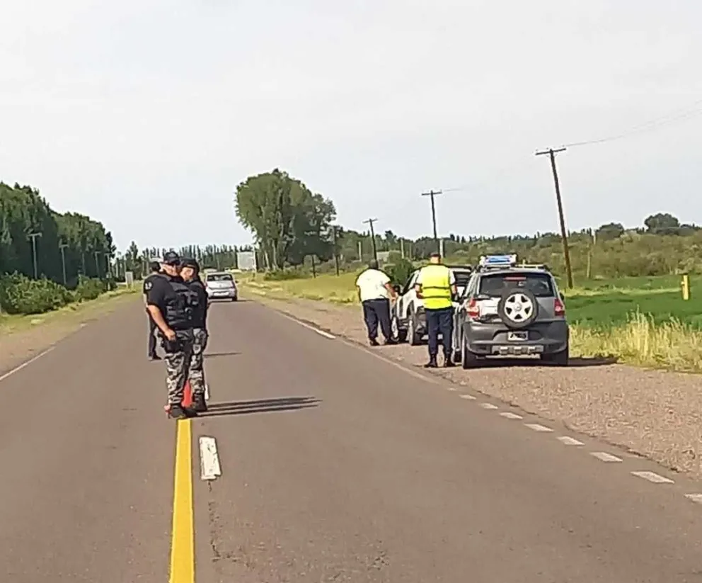 Controles y operativos vehiculares en las rutas del Valle Medio