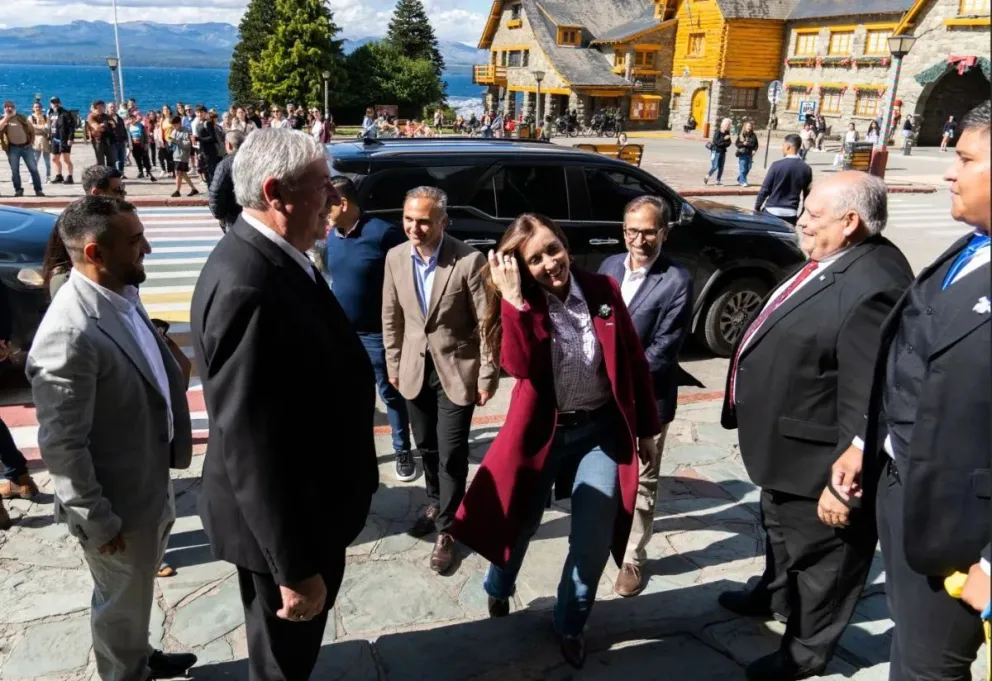 La vicepresidenta Villarroel visitó Bariloche 