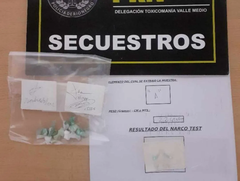 Detuvieron a un hombre con cocaína en Lamarque