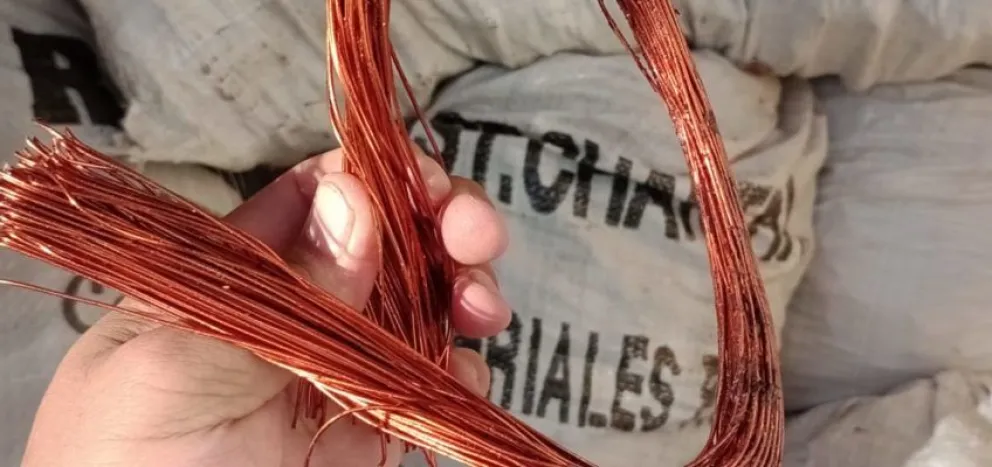 Decomisan una tonelada de cobre en Río Colorado