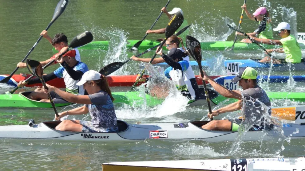El Provincial de Canotaje agitó las aguas del río en Luis Beltrán