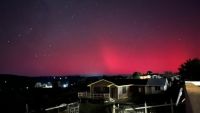 Impresionantes auroras australes sorprenden al sur del país