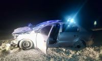 Auto volcó entre Choele Choel y Río Colorado luego de rozar con un camión 