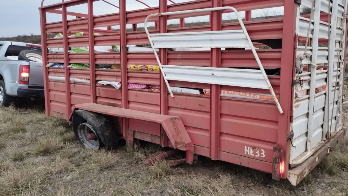 Carro transportaba alimento balanceado y perdió una de sus ruedas: no ...