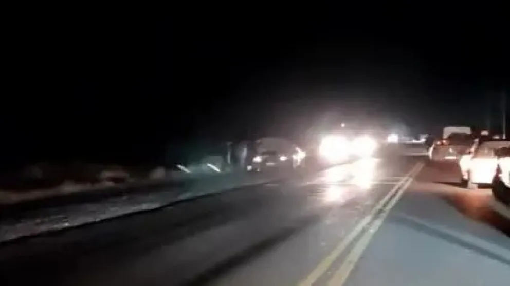 Accidente Ruta 22. Foto: gentileza Radio Slogan.