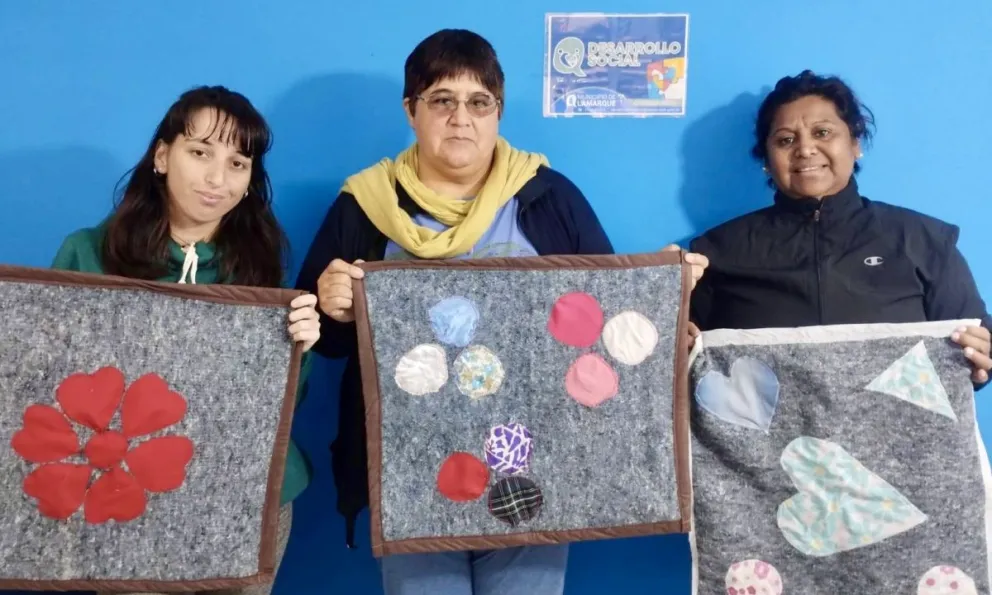 Sandra con parte del grupo de trabajo 