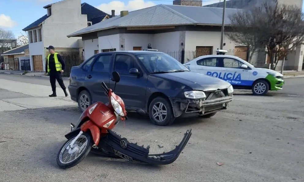 El choque sucedió cerca de las 14 horas