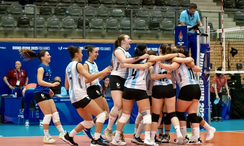 Selección argentina en Berlín. Foto: Fedua 