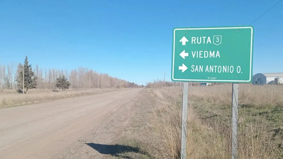 La pavimentación del acceso cambiará por completo la realidad de la comunidadCrédito: Gobierno de Río Negro