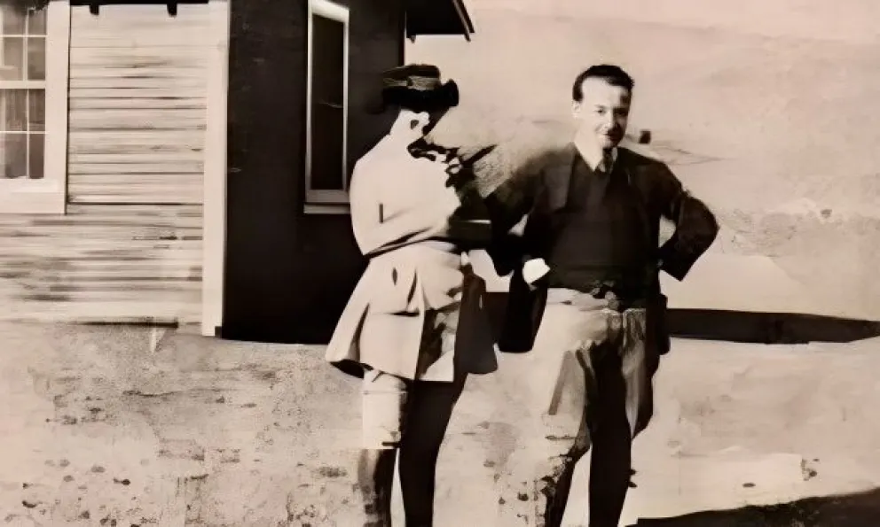 Elena con su primer marido, Manuel Astete