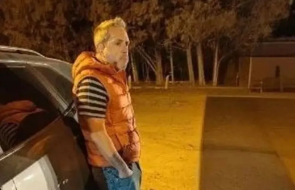 El reincidente en el lugar del choque. Foto gentileza ANR.