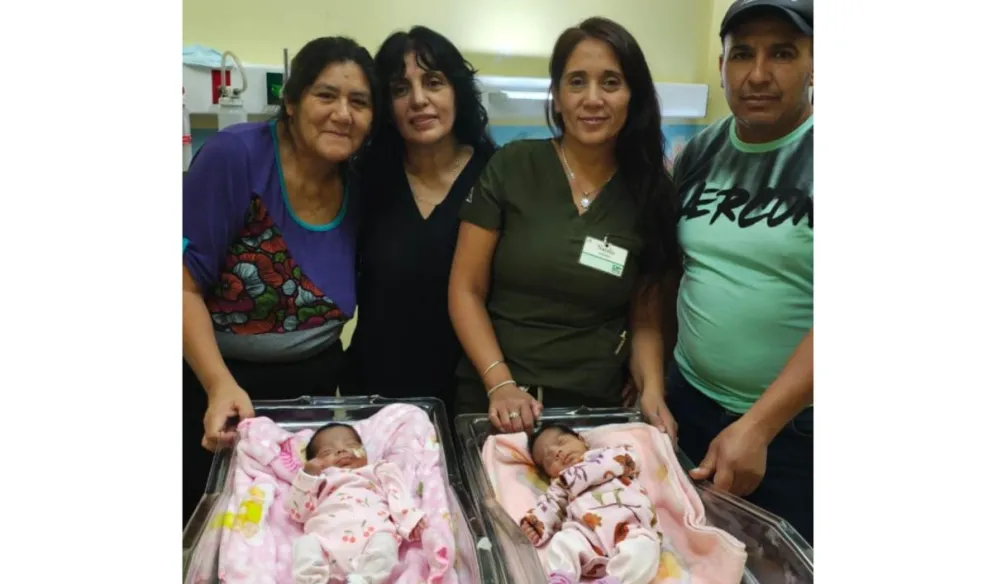 Las gemelas se están recuperando favorablemente en Choele Choel. Foto: 7 en Punto. 