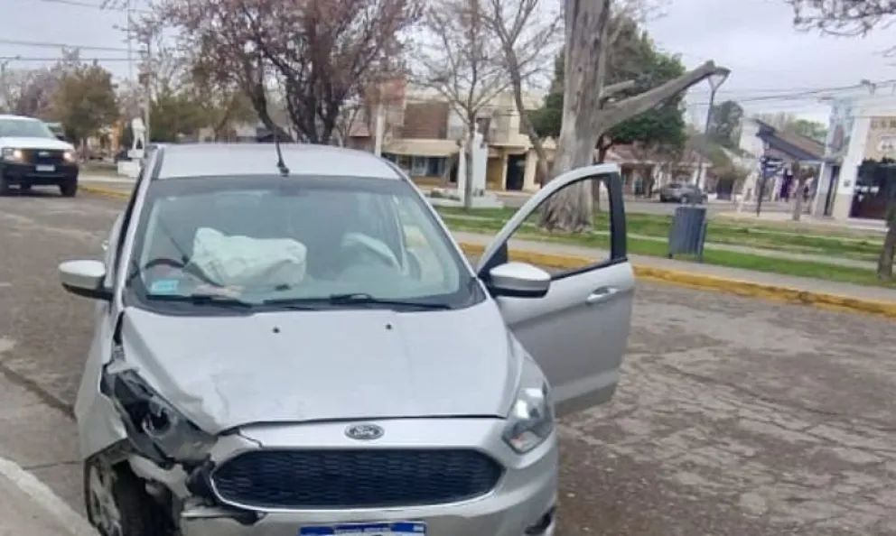 El choque se produjo en San Martín y Perito Moreno.