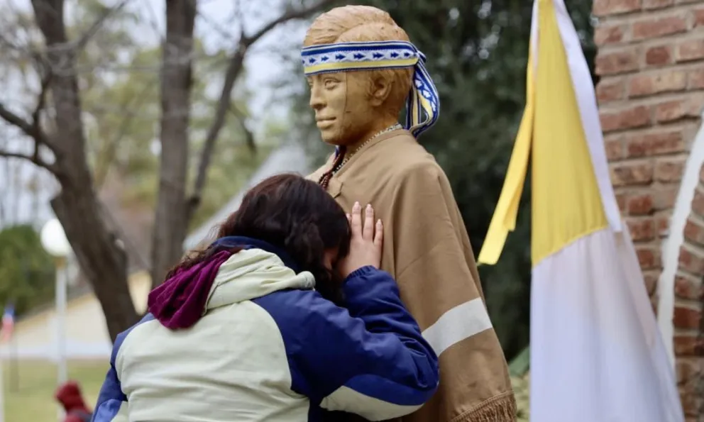 Fuerte conexión con el beato mapuche. Foto: Tania Domenicucci.