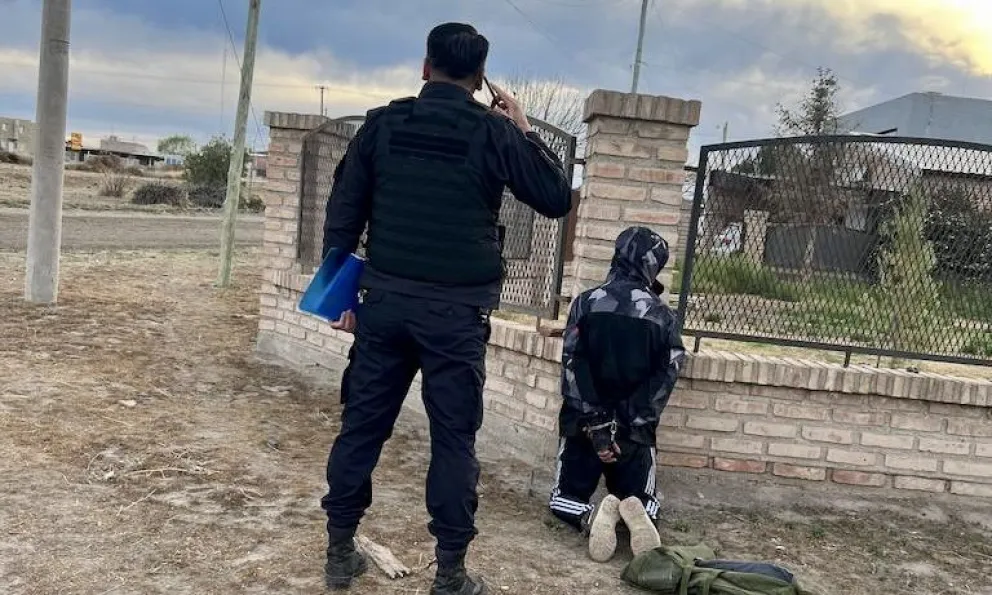 La persona detenido sería de Neuquén 