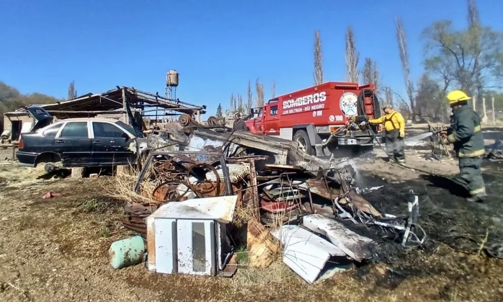 El incendio provocó solo daños materiales 