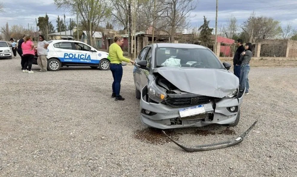 Fuerte impacto. Foto Policía de Río Negro