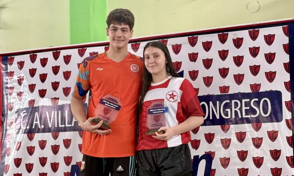 Los destacados Federico Bottos y Paulina Ramello 