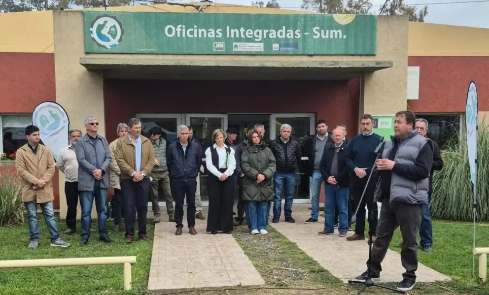 Discurso inaugural del gobernador en  la Rural conesina. Fotos gentileza.