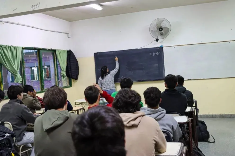 Estudiantes de una escuela secundaria rionegrina. Foto: (Tania Domenicucci)