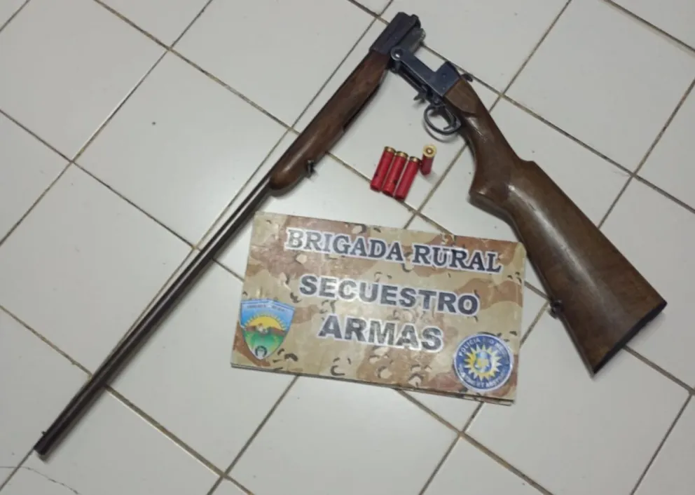 El arma estaba oculta en el respaldo de un asiento y su portador no pudo justificar la tenencia.