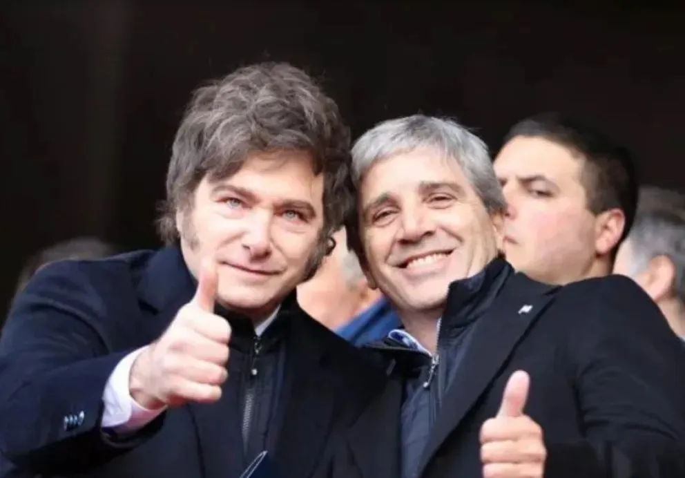 Milei y Caputo 