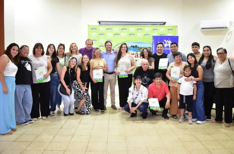 Las familias beneficiadas en Luis Beltrán 