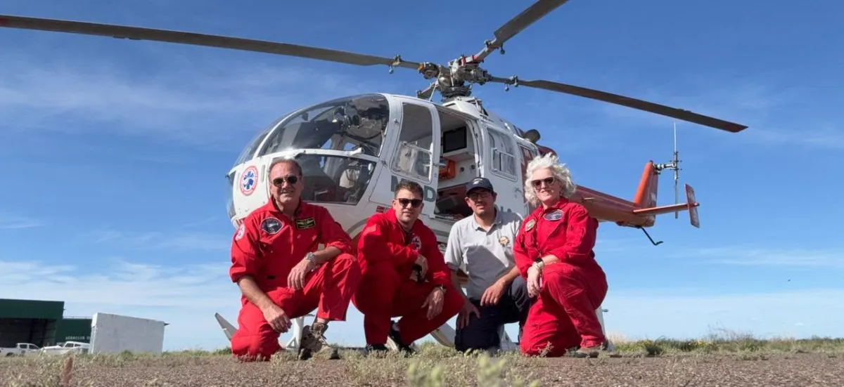 Cómo es el trabajo en el helicóptero sanitario de Vaca Muerta Sur que ...