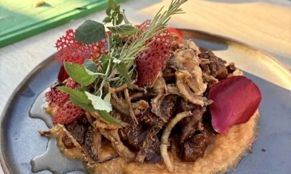 Una de las recetas incluidas en el Recetario Punto Río Negro, elaborada con productos de la producción provincial. Foto: Gobierno de Río Negro