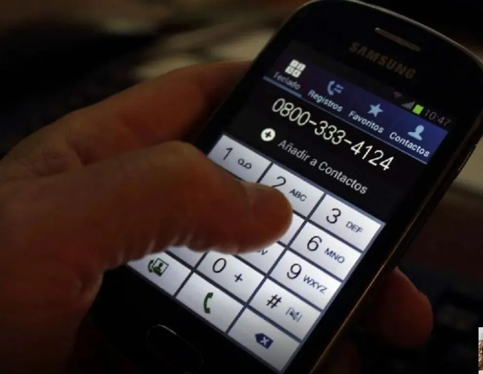 La línea 0800-333-4124 funciona en todo Río Negro para denunciar de manera gratuita y anónima la venta de sustancias ilícitas. Foto: Policía.