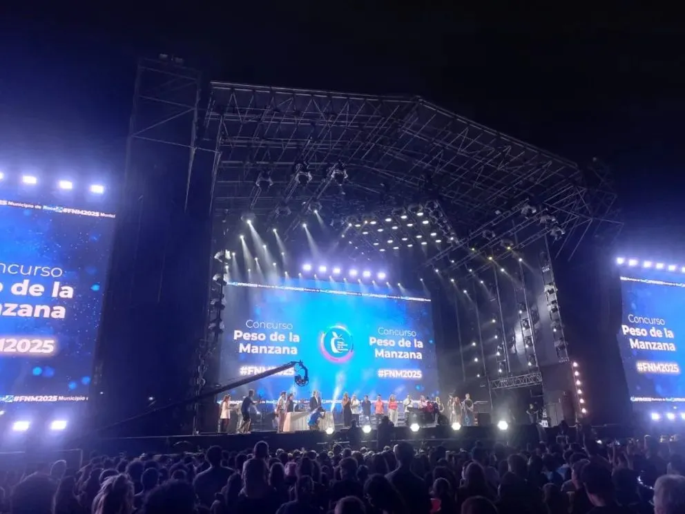 Este viernes abre una nueva edición de la Fiesta Nacional de la Manzana en el predio ferial municipal de Roca. Foto: Tania Domenicucci-ANR