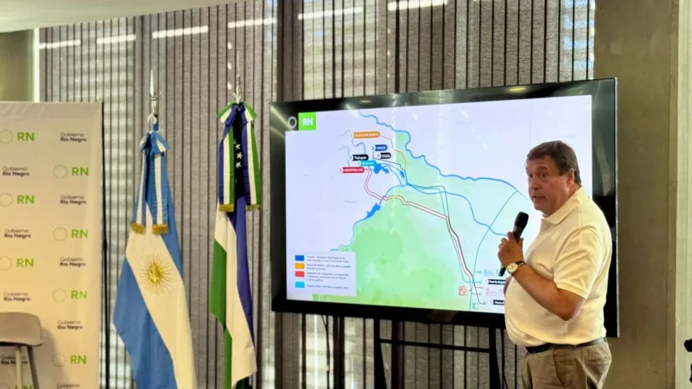 El Gobernador Weretilneck mostró un mapa con todos los proyectos energéticos