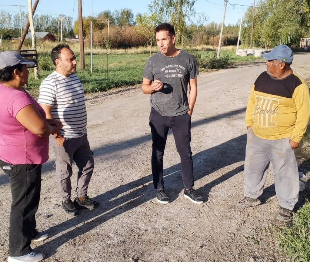 Durante la recorrida se analizaron los daños y se avanzó en acciones conjuntas de asistencia.
